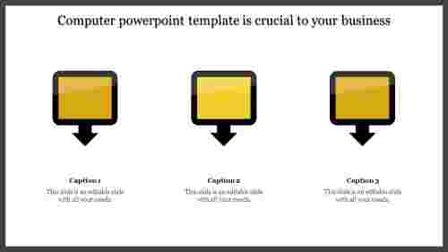 computer powerpoint template-Computer powerpoint template is crucial to your business-Yellow